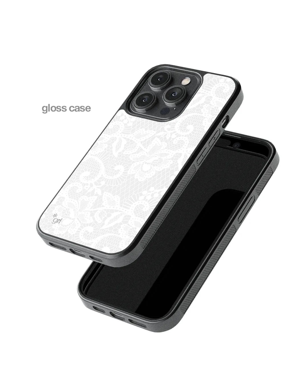CHANTILLY White 2 BLACK GLASS