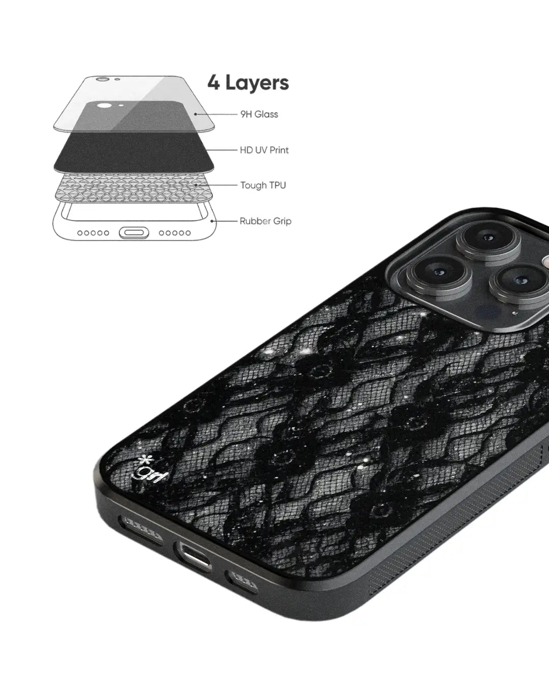 NOIR 3 BLACK GLASS